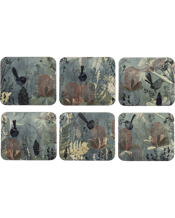  Ashdene 6pc Hardboard/cork<br>Enchanting Banksia...  6pc Ashdene Hardboard/Cork Enchanting Banksia Coaster Table Protector<br>Made with a quality cork backing with a matte hardboard finish with natural trim . Features artwork from Trudy Rice. Keeps your surfaces free of liquid marks and heat damage . Comes in gift box packaging Material : Hardboard/Cork Product Dimensions Approx : 11x9.7x0.5cm Colour : Green Includes: 1 x 6pc Coaster.