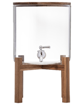  Ladelle Gather Glass Drink<br>Jug/dispenser... 8L Ladelle Gather 8L Glass Drink Jug Dispenser w Timber Lid 43.5x24x24cm Made from Borosilicate glass, Acacia timber lid & stand 8 litre capacity For use with cold liquids only Comes in gift boxed packaging Colour: Multicoloured Materials Borosili Acacia Dimensions Approx. 43.5x24x24cm Includes 1x Gather 8L Drink Dispenser.