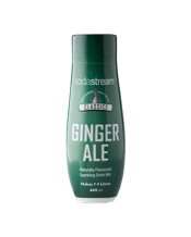  Sodastream Classics Ginger<br>Ale... 440ML Sit back and relax with a sparkling drink a classic and a favourite. Each 440ml bottle makes up to 9 litres of flavoured sparkling water.