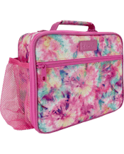  Sachi Style 321 Insulated<br>Lunch Bag Storage W/...  Sachi Style 321 Insulated Lunch Bag - Tie Dye Splash<br>"Style 321" Insulated Crew Lunch Bag with Bottle Holder.<br>This fashionable bag, with a funky and modern design, is leak-proof, can be used to transport warm or cold food and drinks, while being easy to clean.<br>To keep food or drinks cooler for longer, use an ice pack or ice substitute, which will function better than ice cubes, without the mess.<br>Pack the bag as full as possible with items of similar temperature - the colder the items