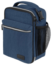  Sachi Explorer Insulated<br>Lunch Storage Bag W/...  Sachi Explorer 28cm Insulated Lunch Storage Bag - Navy The "Explorer" Insulated Lunch Bag by Sachi is durable, rugged and leak-proof, perfect for transporting warm or cold food or drinks for any kind of adventure, from a picnic, to a hike, a sporting event or for school lunches or work.<br>The insulated bag's design is suitable for a range of activities, featuring strong zips, a convenient pouch and pocket, and a sturdy handle.<br>The bag employs insulation technology for which Sachi is known. T