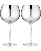 Ladelle Aurora Gin Glass<br>Drinking Cocktail... 1ML 2PK Aurora 1L Gin Glass Drinking Cocktail Cup - Silver<br>Entertain in style with our luxurious Aurora Collection. Perfect to impress guests at, the range features a range of glassware and cocktail items- everything for the cocktail enthusiast. Available in electroplated, matte and metallic finishes, this modern collection is sure to impress. 2x Machine pressed coupe glasses Made of glass.Electroplated Food safe. Not microwave safe. Handwash only. Capacity: 1000mls Material: Glass Dimensions: 9.