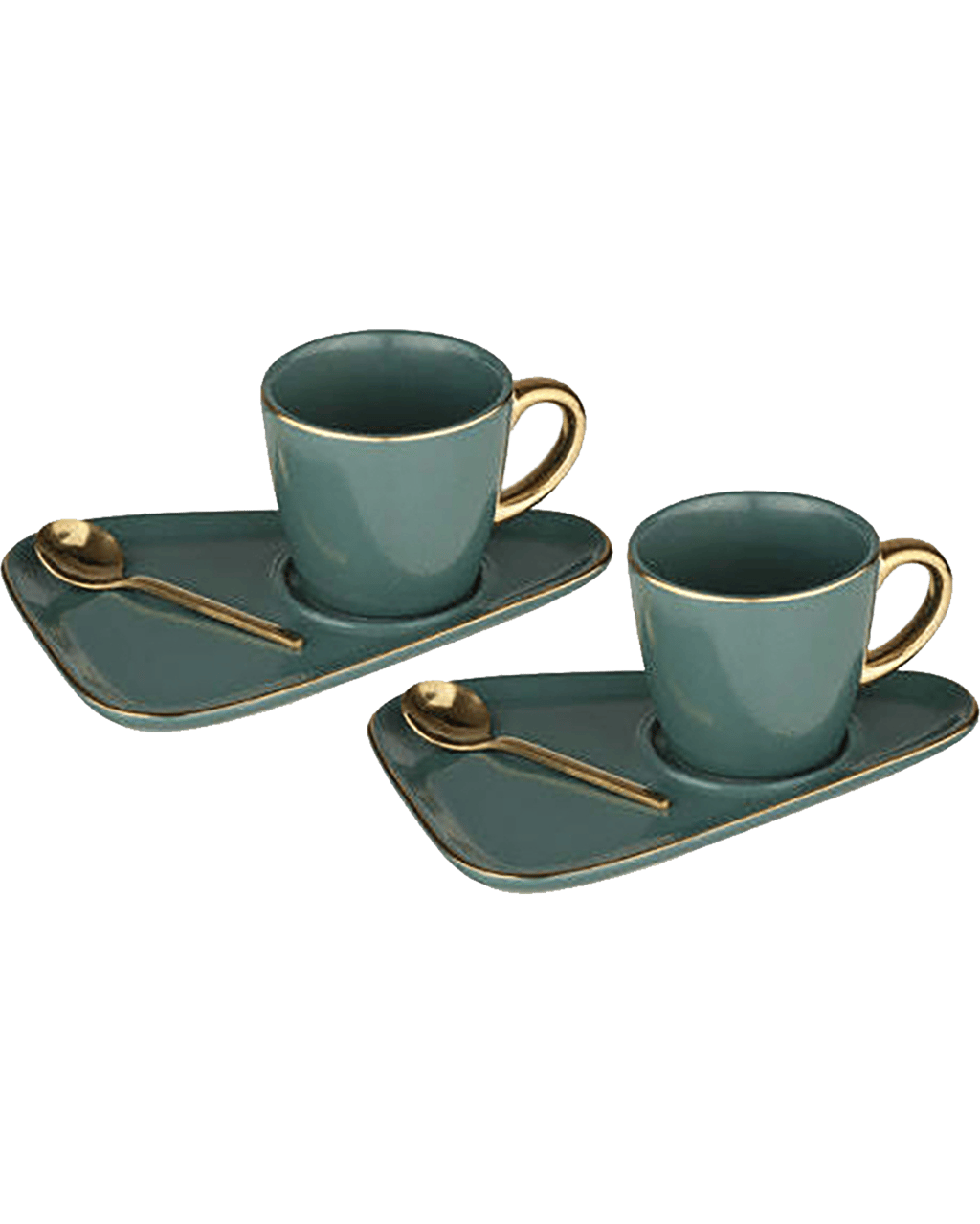 Buy Tempa Asteria Espresso Coffee Mug Cup Plate Saucer Teaspoon Set 