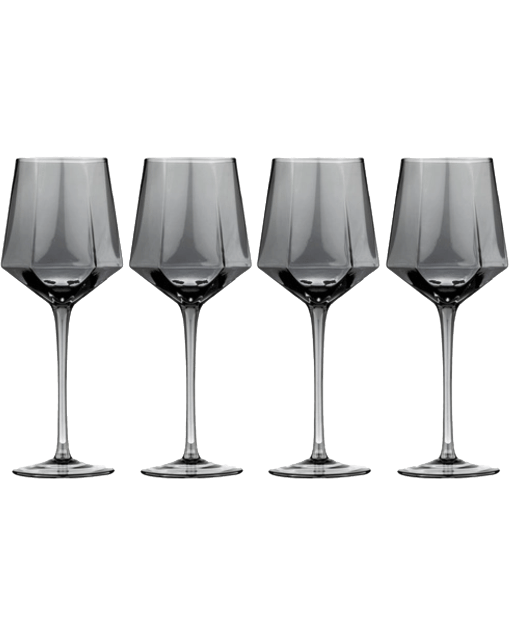 Buy Tempa Jaxon Charcoal Geometric Wine/alcohol Drinking Glass