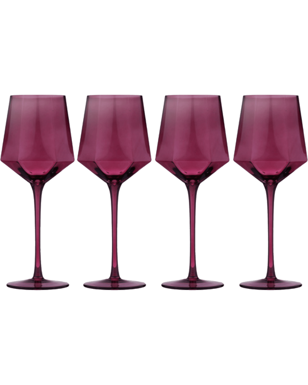 Buy Tempa Jaxon Geometric Shape Plum Wine/alcohol Drink Glass/glassware