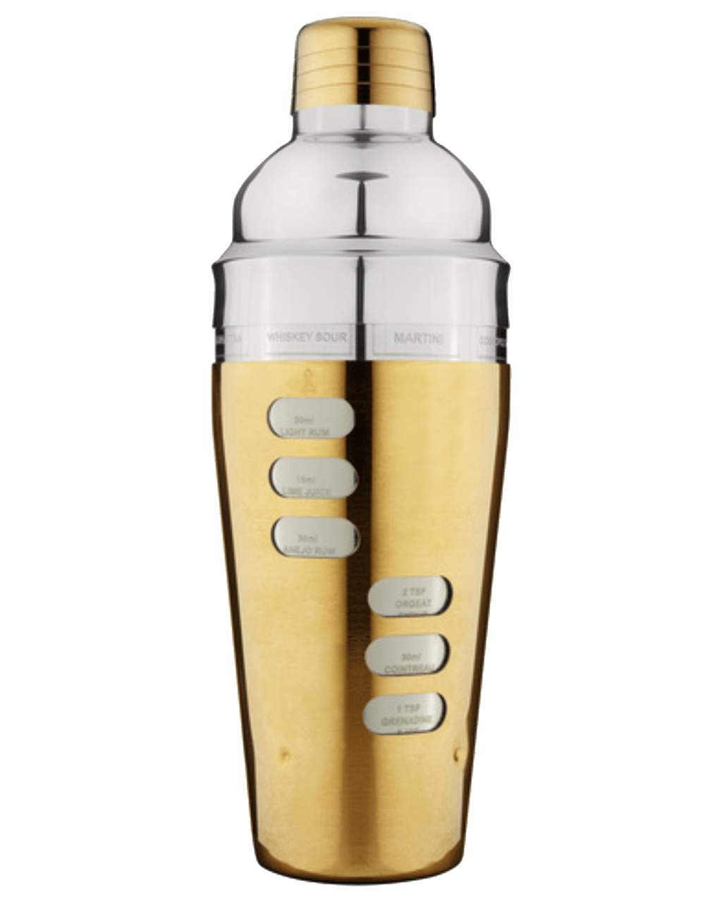 Tempa Aurora Recipe Gold Professional Cocktail/alcohol/spirits Shaker 