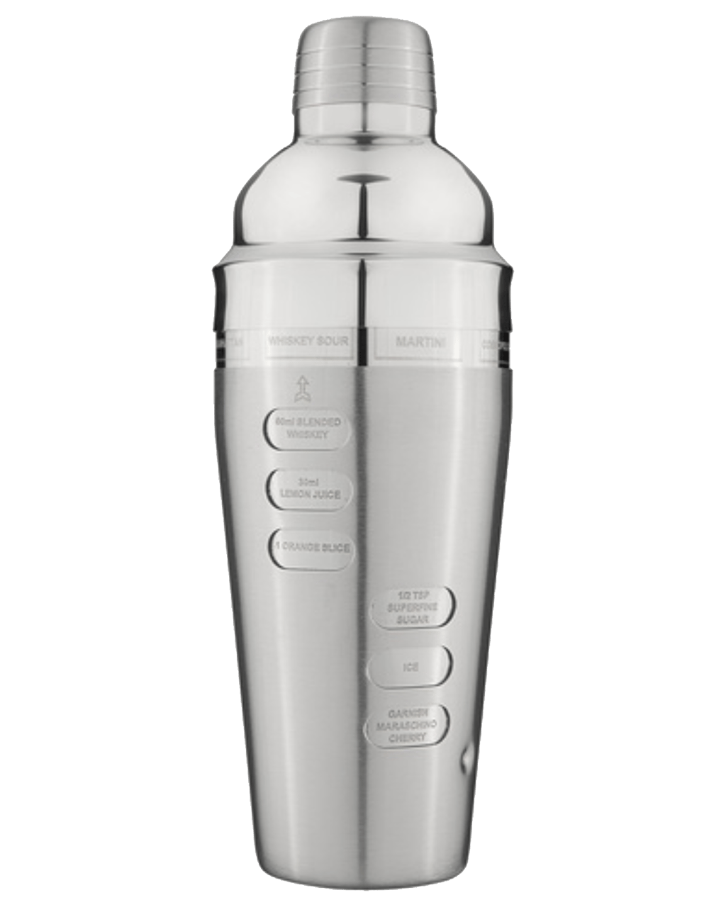 Buy Tempa Aurora Recipe Silver Professional Cocktail/alcohol Shaker