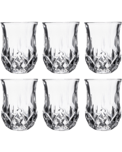  Tempa Jasper Shot Glass<br>Liquor Bar Party... 50ML 6pc Tempa Jasper 50ml Shot Glass Drinking Set - Clear<br>Perfect for showcasing your favourite scotch or whisky Intricate pressed details Timeless and refined High-quality, heavy weight pieces Perfect gift for whisky enthusiasts Capacity mls : 50 Material: Glass Dimensions Approx: 5x5x6cm Includes: 1 x 6pc Shot Glass.