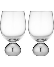  Tempa Astrid Crystal Wine<br>Glass Champagne... 445ML 2pc Tempa Astrid 15.5cm Crystal Wine Glass Glassware Set - Silver<br>Guests will be impressed by drinks served in our luxurious and distinctive Astrid collection. Featuring breathtaking pieces that are individually hand-blown, each piece is truly unique. The heavy-weight circular footed base is electroplated in gold, silver, blush or matte black. Solid, circular electroplatedglass base which is unique &amp; sleek Sure to impress guests Due to the hand-crafted nature of this item, it can feature