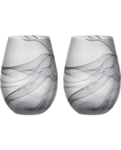  Tempa Skylar Storm Stemless<br>Red/white Wine Glass...  2pc Tempa Skylar Storm Stemless Red White Wine Glass Our new Skylar glassware collection is subtle and sophisticated, sure to make a statement with it stunning matte marble detailing. Each piece is meticulously hand-crafted and a unique work of art. Features: Unique matte marble swirl Modern colours High quality mouth-blown glass Perfect for entertaining Dimensions Approx: 20.2 x 13.4 x 10.2 cm Includes: 1 x 2pc Tempa Skylar Storm Stemless Red White Wine Glass.