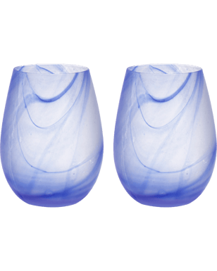 Skylar Ocean Stemless Red/White Wine Glass Drinkware Bar Set