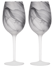 Tempa Skylar Storm Red/white<br>Wine Drinking Glass... 2pc Tempa Skylar Storm Red White Wine Drinking Glass Set Our new Skylar glassware collection is subtle and sophisticated, sure to make a statement with it's stunning matte marble detailing. Each piece is meticulously hand-crafted and a unique work of art. Features: Unique matte marble swirl Modern colours High quality mouth-blown glass Dimensions Approx: 25 x 18.8 x 9.4 cm Includes: 2 x 2pc Skylar Storm Red White Wine Drinking Glass Set.
