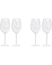  Tempa Skylar Frost Red/white<br>Wine Drinking Glass...  2pc Tempa Skylar Frost Red White Wine Drinking Glass Set Our new Skylar glassware collection is subtle and sophisticated, sure to make a statement with it's stunning matte marble detailing. Each piece is meticulously hand-crafted and a unique work of art. Features: Unique matte marble swirl Modern colours High quality mouth-blown glass Dimensions Approx: 25 x 18.6 x 9.4 cm Includes: 2 x 2pc Skylar Frost Red White Wine Drinking Glass Set.
