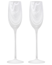  Tempa Skylar Frost Champagne<br>Drinking Glass Cup...  2pc Tempa Skylar Frost Champagne Drinking Glass Cup Set Our new Skylar glassware collection is subtle and sophisticated, sure to make a statement with it's stunning matte marble detailing. Each piece is meticulously hand-crafted and a unique work of art. Features: Unique matte marble swirl Modern colours High quality mouth-blown glass Perfect for entertaining Dimensions Approx: 25.8 x 15.4 x 6.6 cm Includes: 1 x 2pc Tempa Skylar Frost Champagne Drinking Glass Cup Set.