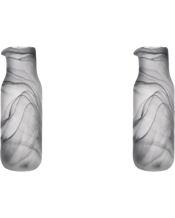  Tempa Skylar Storm Glass<br>Carafe Jug Wine... 830ML Tempa Skylar 830mL 24cm Storm Wine Carafe Decanter Our new Skylar glassware collection is subtle and sophisticated, sure to make a statement with its stunning matte marble detailing. Each piece is meticulously hand-crafted and a unique work of art. Features: Unique matte marble swirl Modern colours High quality mouth-blown glass Perfect for entertaining Dimensions Approx: 25.2 x 9.4 x 9.2 cm Includes: 2 x Tempa Skylar 830mL 24cm Storm Wine Carafe Decanter.