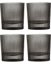  Tempa 2pc Cyrus Thin Ribbed<br>Whisky Drinking Glasses...  2x 2pc Tempa Cyrus Thin Ribbed Whisky Drinking Glasses Set Charcoal<br>The thin ribbed design of our Cyrus collection effortlessly infuses sophistication, elevating any beverage to an exceptional level. The elegance of the cocktail sets makes them perfect for gifting or display. The colours complement a variety of home aesthetics, suiting your personal style.<br>Specifications: Modern ribbed design<br>Striking colours<br>Perfect gift for the whisky lover<br>Transforming ordinary moments into som