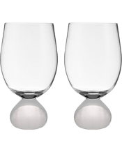Tempa 2pc Zephyr Spherical<br>Wine Drinking Glasses... 2pc Tempa Zephyr Spherical Wine Drinking Glasses Set 16cm White<br>Introducing Zephyr, a collection of drinking glasses that blend elegance with modern design. Each glass is beautifully crafted with a spherical base in four colours. The organic shapes of Zephyr feel as good to hold as they are to use. The gentle elegance of Zephyr offers artistry and functionality.<br>Specifications: Modern design featuring a distinctive rounded coloured base and clean, minimal silhouette<br>Includes four core s