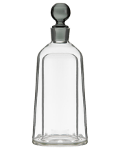  Tempa Bennett Glass Tapered<br>Whisky Alcohol... 800ML "Tempa Bennett Glass Tapered Whisky Alcohol Decanter 13x33.5cm Black.<br> The Bennett decanter is a striking fusion of modern elegance and distinctive design. Featuring a hollow glass body topped with a bold, sculptural stopper, its minimalist silhouette and refined presence make it a conversation starter in any setting.<br> Specifications: Contemporary glass decanters with a clean, tapered silhouette topped with bold spherical stoppers. Available in three colourways. 800mL capacity. Striking en