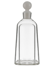  Tempa Bennett Glass Tapered<br>Whisky Alcohol... 800ML "Tempa Bennett Glass Tapered Whisky Alcohol Decanter 13x33.5cm White.<br> The Bennett decanter is a striking fusion of modern elegance and distinctive design. Featuring a hollow glass body topped with a bold, sculptural stopper, its minimalist silhouette and refined presence make it a conversation starter in any setting.<br> Specifications: Contemporary glass decanters with a clean, tapered silhouette topped with bold spherical stoppers. Available in three colourways. 800mL capacity.<br> Strikin