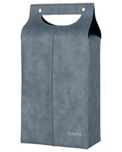  Tempa Harley Double Wine<br>Storage Cooler Travel...  "Tempa Harley Double Wine Storage Cooler Travel Bag 21.5x40cm Steel Blue.<br> Discover a palette of sophisticated and sleek colours that exude refinement with our Harley collection. From wine bags to lunch bags and wine purses, each piece is meticulously crafted for any occasion.<br> Specifications: Sleek and sophisticated colours. Designed with style and functionality in mind. Perfect for any occasion. Comes in a variety of colours to suit your personal preference.<br> Product Dimensions: 21.5x