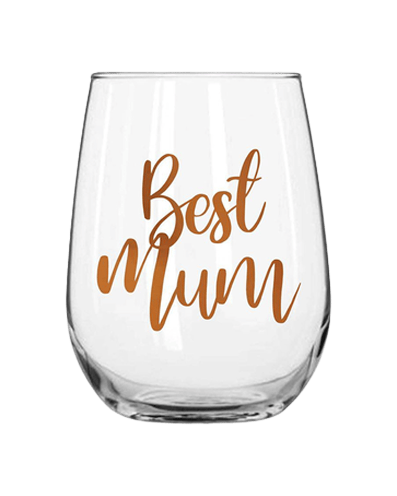 Buy Unbranded Best Mum Stemless Wine/alcohol Glass Rose Gold Drinking