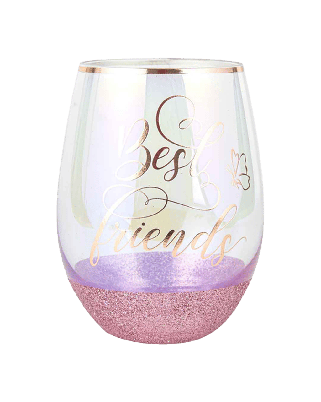 Buy Unbranded Best Friend Glitterati Stemless Drinking Cup Celebration ...