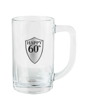  Unbranded Birthday 60th<br>Celebration Beer... 500ML Birthday 60th Beer Stein,Glass 500ml Drinking Cup w,Handle.<br>This stein is premium quality and holds up to 500mof your favourite beverage. It comes packed in a beautiful silk lined gift box. The badge is engravable.<br>Material - Glassware<br>Dimensions - Approx. Look Badge 16cm,Mug - 500ml<br>Includes - 1 x Beer Mug.