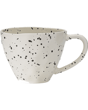  Ecology Speckle Polka<br>Coffee/tea Mug... 380ML Ecology Speckle 380ml Polka Coffee Tea Mug w Handle Round The organic-shaped pieces of the Speckle Polka range feature a matte glaze with a dimpled, tactile finish. The cream-toned base is offset by a prominent handpainted fleck in dark coal. Designed in Australia and crafted from durable stoneware, the result is a monochrome dinnerware collection that can effortlessly stand alone, or combine with pieces from the wider Speckle range. Key Features Durable Design Perfect for dinner parties and ote