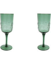  Lvd Stemmed Mist Red Wine<br>Glass Cup Party...  2x LVD Stemmed Mist 19cm Red Wine Glass Drinking Cup - Green<br>Bring home LaVida &amp; 39s outstanding set of four Mist Stem Glasses that help deliver a rich experience with every sip. Material : Glass Size Approx : 7x7x19cm Disclaimer : This glassware has imperfections this is part of the product not a fault. Please note colours vary from batch to batch. Includes: 2 x LVD Glass Stem Mist