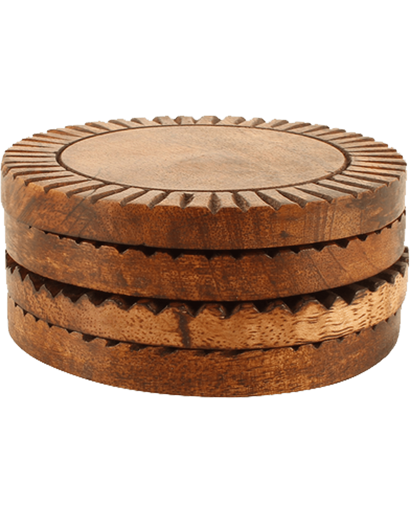 Buy Maine & Crawford Ives Mango Wood Round Coaster Table Protector