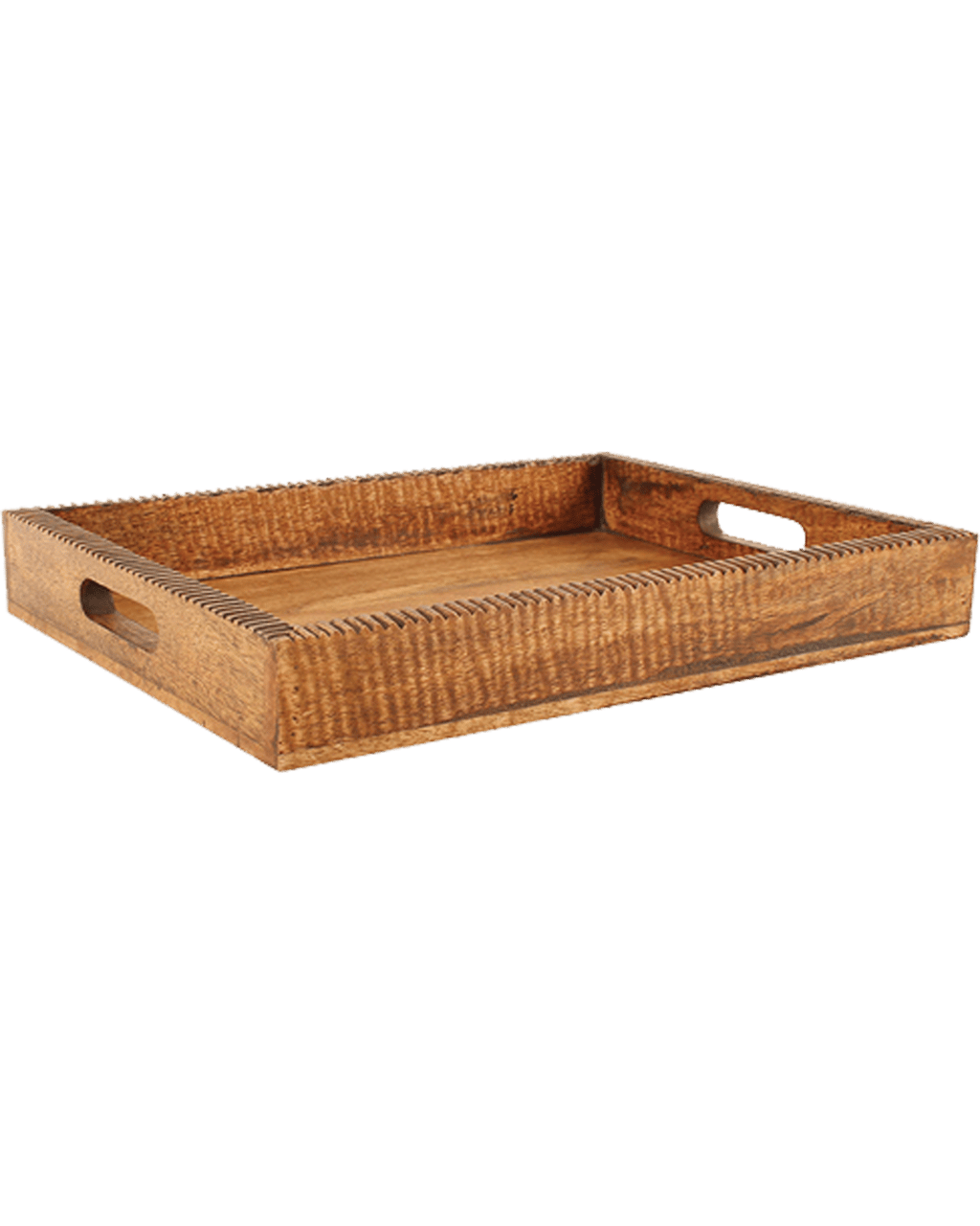 Buy Maine & Crawford Iblis Food Serving Tray Rectangle Mango Wood ...