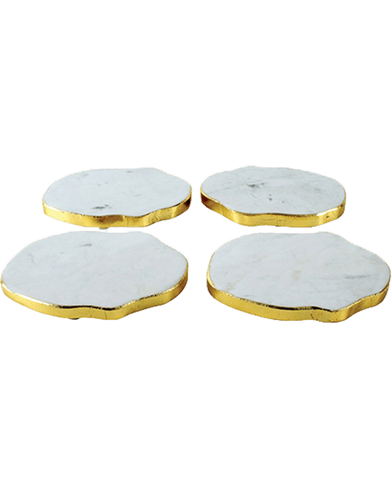 Buy Maine & Crawford Wendell Marble Coaster W/ Gold Foil Table