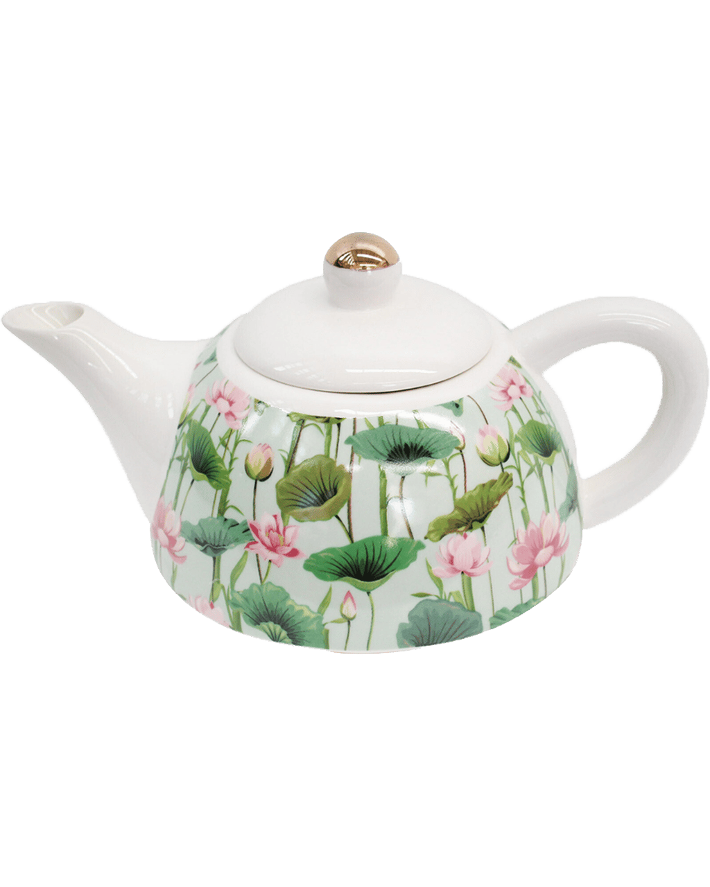 Buy Lvd Pink Lily Teapot Porcelain Decorative Tea Brewing Container Pot ...