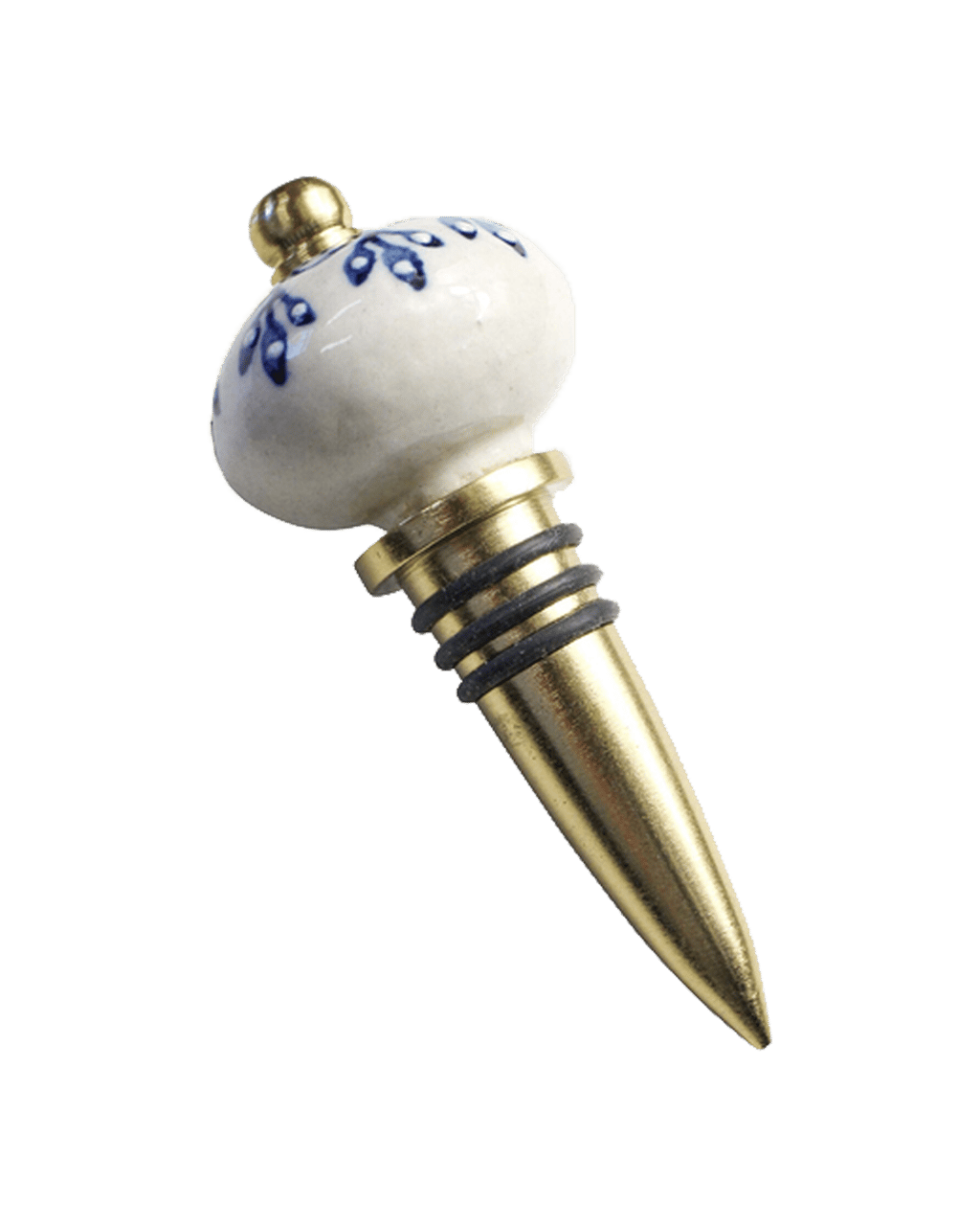 Lvd Aluminium Ceramic Bottle Stopper Wine Drink Cork Bar Accessory Blue