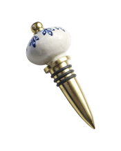  Lvd Aluminium Ceramic Bottle<br>Stopper Wine Drink... 10 Aluminium Ceramic 10cm Bottle Stopper - Blue/White<br>Your customers can creatively add a touch of luxury to their bar collection and relish the beauty and functionality of this exquisite bottle stopper. Our Bottle Stopper Blue and White is a graceful fusion of function and artistry, designed to add a touch of elegance to any beverage preservation. Material : brass,aluminium,ceramic Size Approx : 10x4x4cm Disclaimer : This item is handcrafted and finished. Variations in colour and finish and det