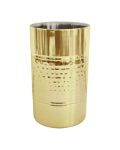  J. Elliot Home Alfie Wine<br>Bottle Cooler Stainless...  J.Elliot Home Alfie 12x18cm Wine Cooler - Hammered Gold<br>The Alfie Barware Collection is the perfect addition to any home bar or entertaining setup. This collection features a stunning Beverage Tub, Champagne Bowl, Ice Bucket with Tongs, Wine Cooler, and Cocktail Shaker, designed to elevate your drinking experience. Made from high-quality stainless steel, Alfie is available in both Gold or Chrome colour options, allowing you to choose the style that best suits your taste. The smooth finish off