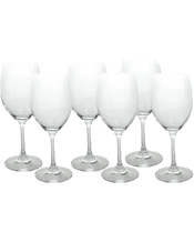  Lvd Classic Stemmed White<br>Wine Glass Party... 455ML 6pc Classic 21cm/455mL Stemmed White Wine Glass Set - Clear<br>Elevate your dining experience with the Wine Glass S/6 Classic White, a set of six elegantly designed wine glasses that blend seamlessly into any table setting. Crafted with high-quality glass, these sophisticated glasses boast dimensions of 8x8x21cm and a 455mL capacity, perfect for serving a generous pour of your finest white wine. With their timeless appeal and pristine construction, this set is an ideal choice for retailers looki