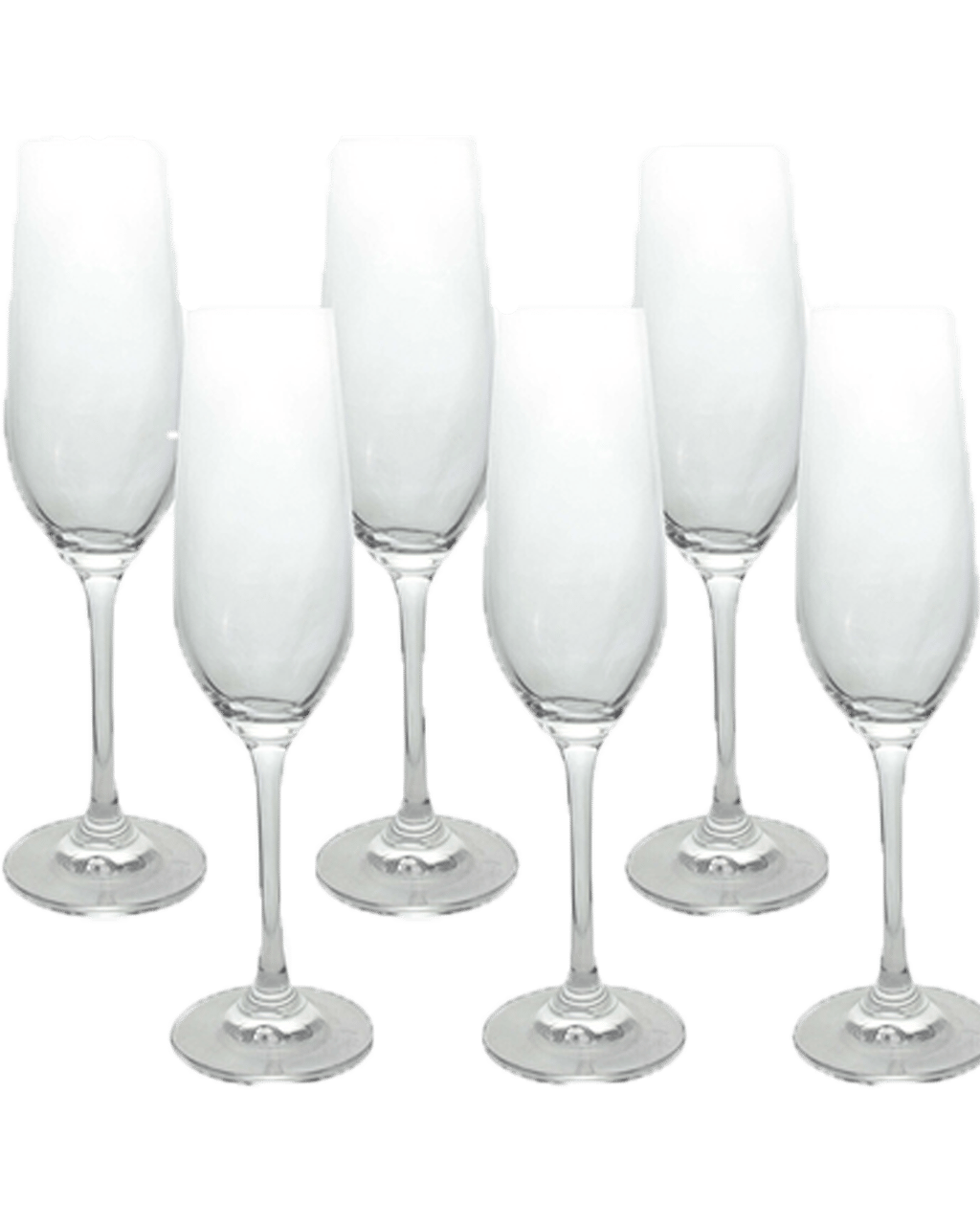 Buy Lvd Classic Stemmed Champagne Flute Glass Drink Glassware Set Clear ...