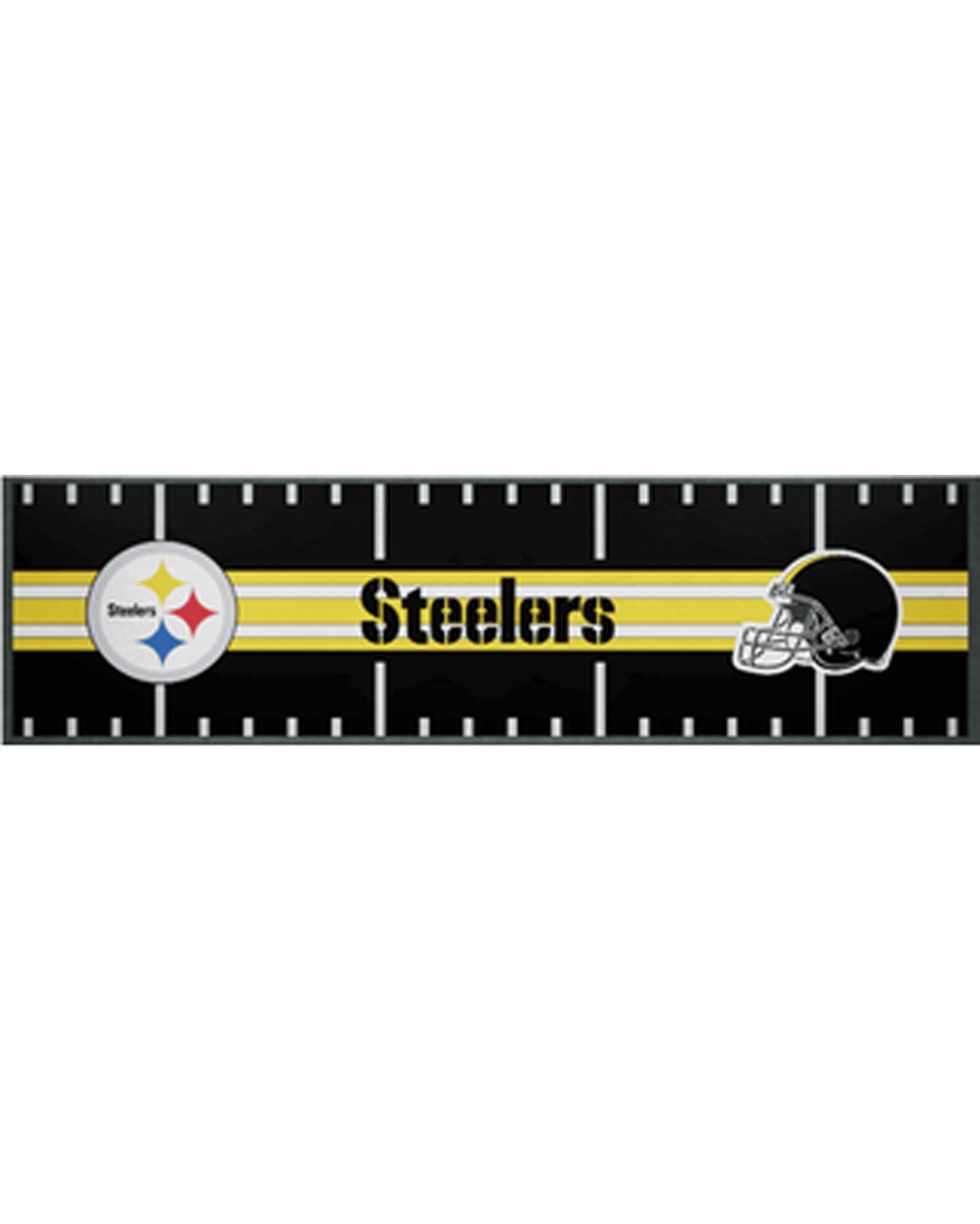 Nfl Pittsburgh Steelers Merchandise Bar/kitchen Runner Counter Top Mat