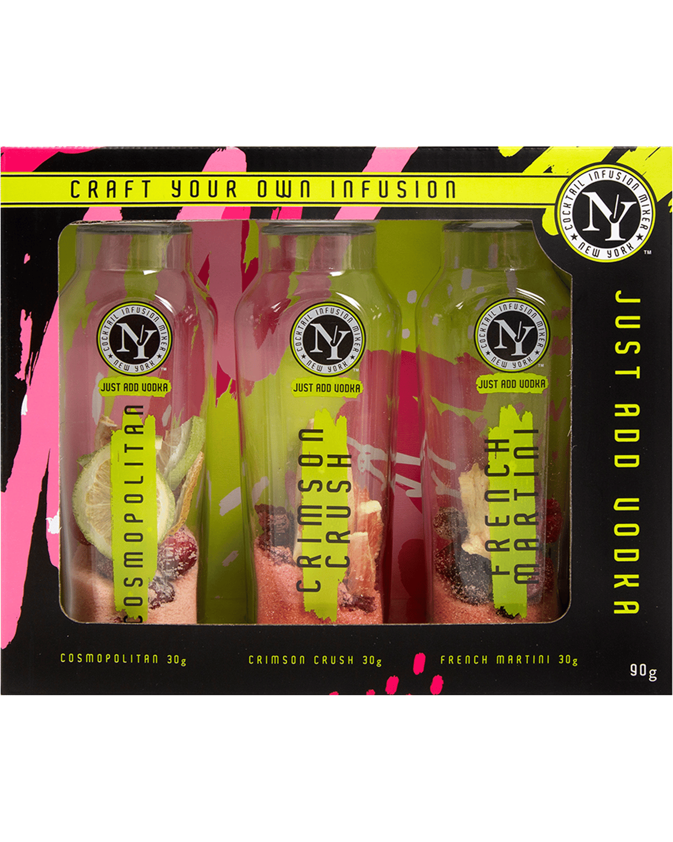 Buy New York Cocktails Kit French Martini/cosmopolitan Set For Vodka