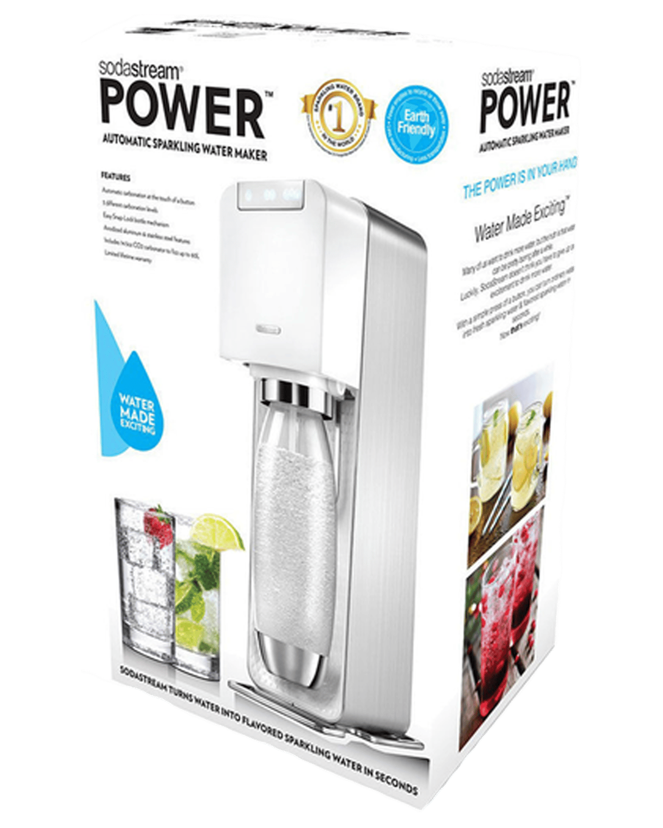 Buy Sodastream Power White Electric Sparkling Water Fizzy Drink Maker