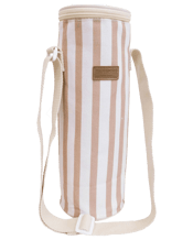  Lvd Sand Insulated Canvas<br>Wine Cooler Bag 12x33cm...  LVD Sand Insulated Canvas Wine Cooler Bag 12x33cm Pink and White Stripes.<br><br /><br />Our Canvas Wine Cooler Bag in sand is a total winner for wine fans on the go. It’s made from sturdy canvas, has a PEVA lining to keep bottles cool, and comes with a handy adjustable handle for easy carrying. This good-looking cooler (12x12x33cm) makes a thoughtful gift or a great add-on item for customers who like to picnic, camp, or bring their favourite bottle to dinners.<br><br /><br />Material: Canvas, P