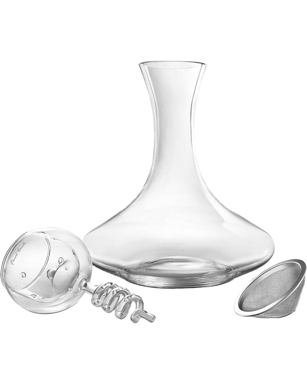 Buy Final Touch Twister Double Wall Glass Decanter Red Wine Aerator Set