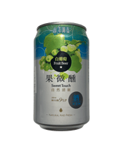 Taiwan Beer Sweet Touch<br>White Grape... 330mL The Sweet Touch describtion is only used on Taiwan Beers with a strong sweetness due to the higher concentration of fruit used to create the beer. (9%) The White Grape flavour is easy going to drink that is appreciated by everyone