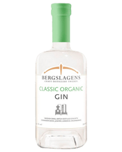  Nordic Gin House Bergslagen<br>Organic Gin 700ml  700ML Bergslagens Classic Organic Gin is an artisanal gin elaborated by the Bergslagens distillery on a small scale.<br>The red cranberries, the juniper, the cilantro seeds and the lemon peel contribute to a sweet and herbal citrus aroma a la ginebra.