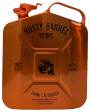  Rusty Barrel Spirits Jerry<br>Can Gift Pack -... 700ML Take a journey into a post-apocalyptic Australia and raise some hell with the Rusty Barrel Jerry Can gift pack.<br>With the look and feel of a metal, military jerry can, this robust carrier contains a different kind of fuel. Inside you'll find a bottle of our classic, locally distilled Rusty Barrel Vodka as well as two of our signature skull glasses.<br>The combination of this unique container with the foreboding aesthetic of the Rusty Barrel Vodka within, creates a more immersive drinking exper