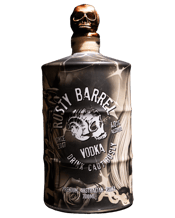 Rusty Barrel Spirits Vodka<br>Deadmind 700ml 700ML Distilled in the heart of Sydney, Rusty Barrel's premium vodka is made from a base of Australian wheat and pure Australian water. This super smooth vodka has been processed using a unique carbon filtration system that results in a delightfully silky mouth feel with subtle, sweet grain character highlights.<br>Rusty Barrel Vodka is not your everyday vodka. The combination of extraordinary artwork on the barrel shaped bottle and metallic skull bottle stopper, enhance the visual experience and take