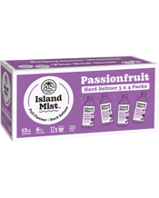  Island Mist 6% Hard Seltzer<br>- Passionfruit... 300ML We keep things simple at Island Mist®. A great distilled drop, full real fruit flavours and pure Australian sparkling water. No glitz and glam, no fancy marketing, just a delicious, honest, low calorie alternative that’s light on tomorrow. Island Mist® is exactly what we believe a hard seltzer should be!<br>Sugar, Gluten, Preservative Free.<br>6% Alcohol - 1.5 Standard Drinks - Bottle.<br>111 Calories Per Bottle.<br>Australian Owned, Made and Operated.<br>Full Flavoured Hard Seltzer.<br>Key Feat