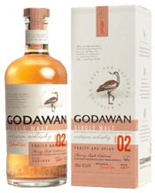  Godawan Single Malt Indian<br>Single Malt Series... 700ML Godawan, named after the endangered Great Indian Bustard, offers a sensory experience with a symphony of aromas including candied figs, vanilla, pepper, and dried apricots on the nose. Crafted from six-row barley in Rajasthan's Desert National Park, the Godawan whisky stands out with its unique flavor profile, courtesy of the high protein content of the barley. A lengthy fermentation cycle lasting 55-65 hours ensures the extraction of maximum malt character.<br>The Great Indian Bustard, once a c