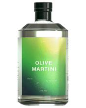  Loro Olive Martini 500ml  500ML A clean, refined Olive Martini. Made with cold-vacuum-distilled extra virgin olive oil, dry vermouth and gin. Class. We present a crisp, fragrant flavour of olive underpinned by aromatic vermouth and lifted up by fresh juniper.<br> There are many ways to order your Martini. However you prefer it, Martini is always a symbol of sophistication, elegance and power.<br> Next time you're looking to entertain at home but worried about missing out on the fun, don't sweat it! Spend less time mixing drink